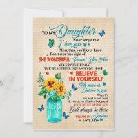 Daughter Gifts | Letter To My Daughter From Mum