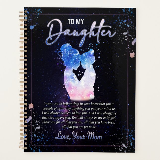 Daughter Gifts | Letter To My Daughter From Mum Planner (Front)