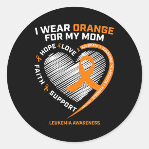 Daughter Gifts Leukaemia Awareness Mum Leukaemia Classic Round Sticker