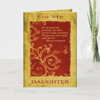 Daughter Graduation/Birthday Card