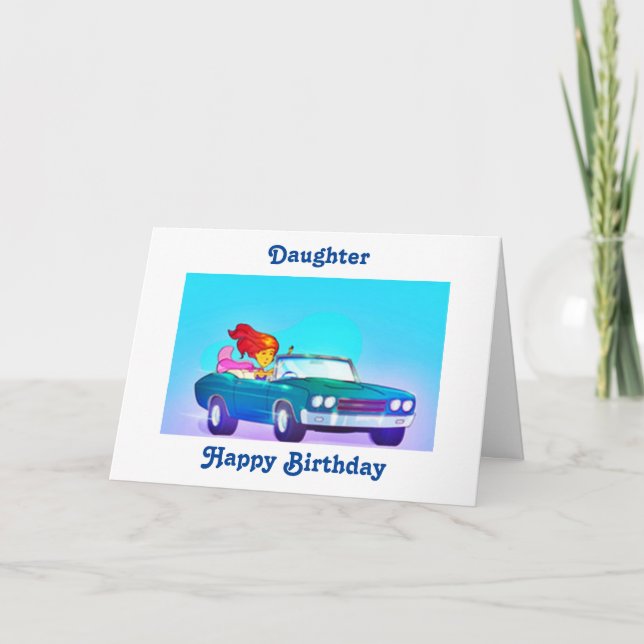 "DAUGHTER" HAPPY **18th** BIRTHDAY** Card (Front)