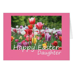 Daughter Happy Easter Tulip card