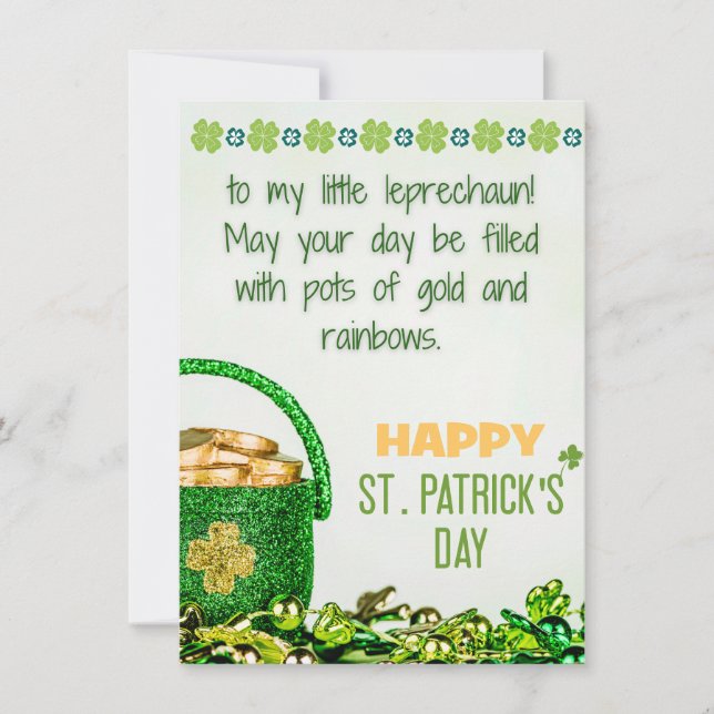 Daughter - Happy St Patricks Day Card (Front)