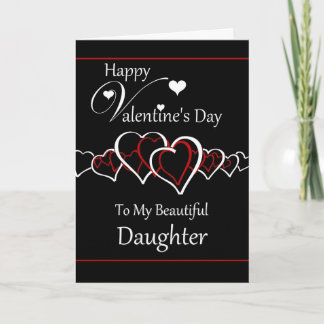 Daughter - Happy Valentine's Day Holiday Card