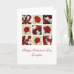 Daughter Happy Valentine's Day Roses Holiday Card