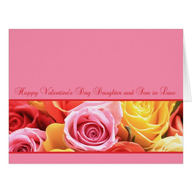 Daughter & Husband Happy Valentine's Day Roses (Front Horizontal)