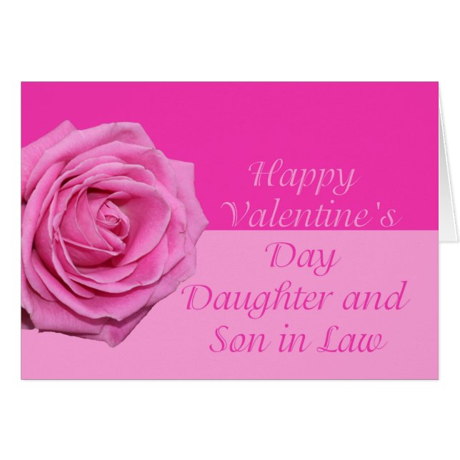 Daughter & Husband Happy Valentine's Day Roses (Front Horizontal)
