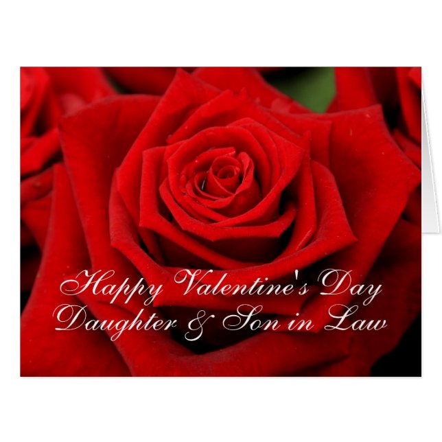 Daughter & Husband Happy Valentine's Day Roses (Front Horizontal)