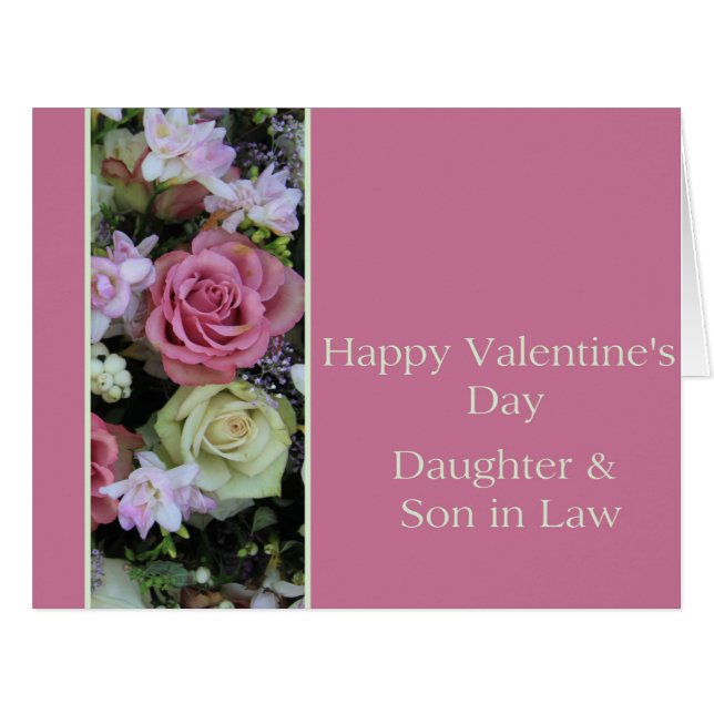 Daughter & Husband Happy Valentine's Day Roses (Front Horizontal)