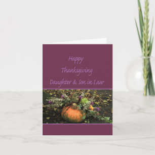 Daughter & Husband  Thanksgiving Card