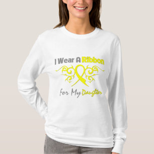 Daughter - I Wear A Yellow Ribbon Military Support T-Shirt
