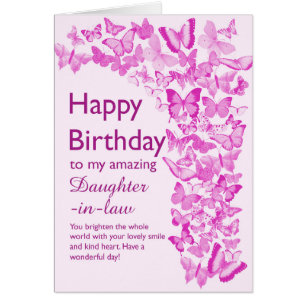Daughter in Law Birthday Butterflies