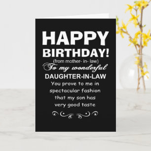 daughter in law birthday card