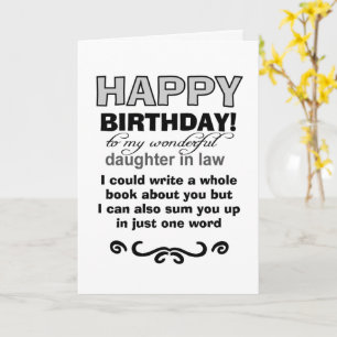 daughter in law birthday card
