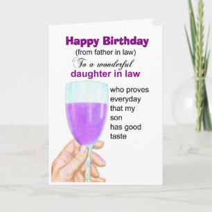 daughter in law birthday card