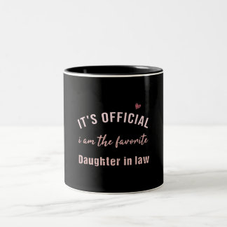 Daughter In Law Birthday Christmas From Mor Two-Tone Coffee Mug