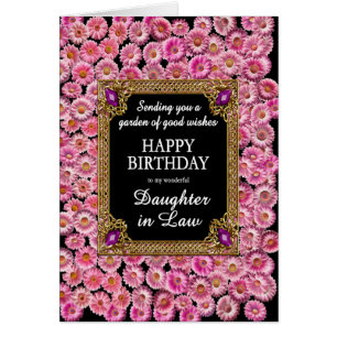 Daughter in Law Birthday Pink Daisies
