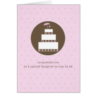 Daughter-in-Law, Bridal Shower Cake Congratulation