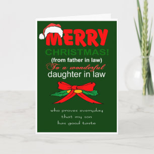 Daughter in law Christmas Card