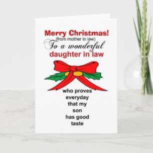 daughter in law Christmas Card