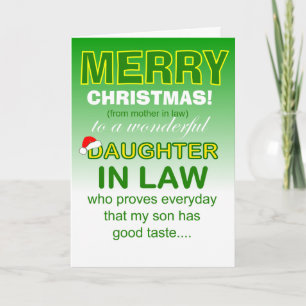 Daughter in law Christmas Card