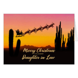 Daughter In Law Christmas Santa Over Desert