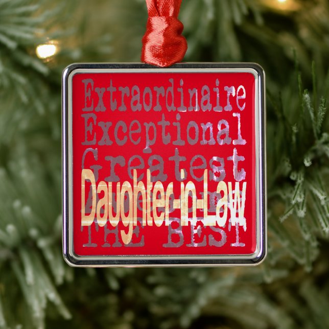 Daughter-In-Law Extraordinaire Metal Ornament (Tree)