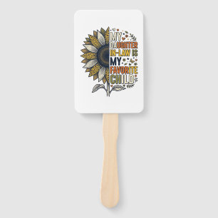 Daughter In Law Favorite Child Sunflower Vintage S Hand Fan