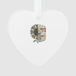 Daughter In Law Favorite Child Sunflower Vintage S Ornament