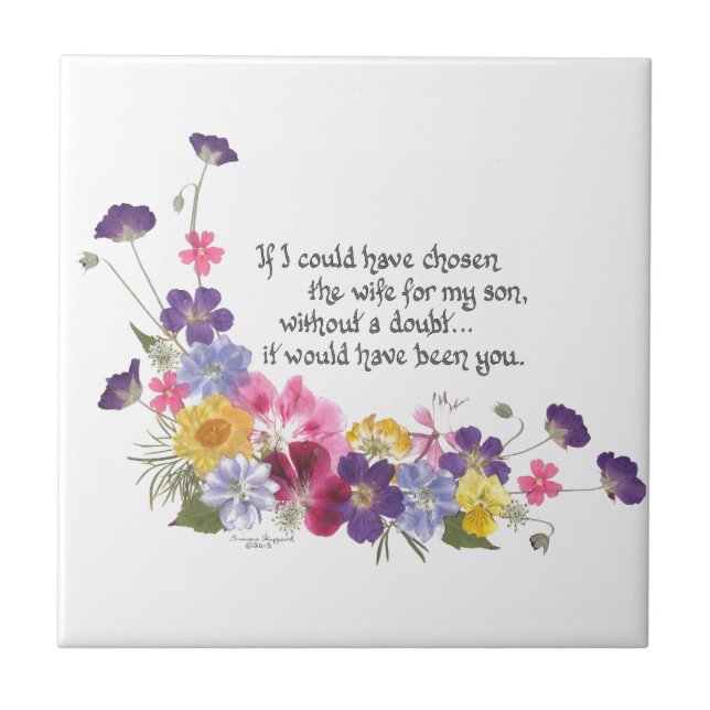 Daughter-in-Law gift Ceramic Tile (Front)