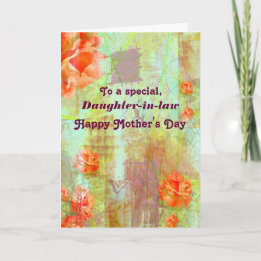 Daughter-in-Law / Happy Mother's Day - Flowers Card