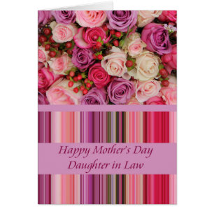Daughter in Law   Happy Mother's Day rose card