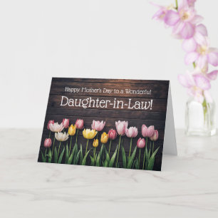 Daughter in Law Happy Mothers Day Tulips Card