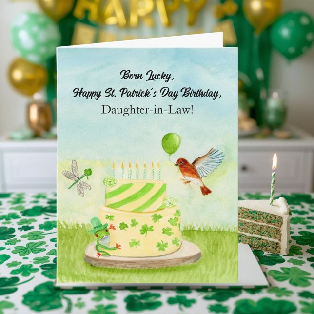 Daughter in Law Happy St Patricks Day Birthday Card (Creator Uploaded)