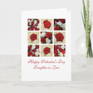 Daughter in Law  Happy Valentine's Day Roses Holiday Card