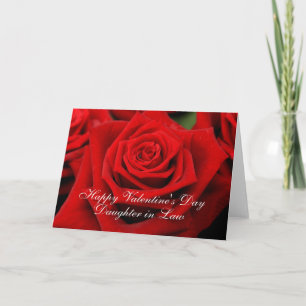Daughter in Law  Happy Valentine's Day Roses Holiday Card