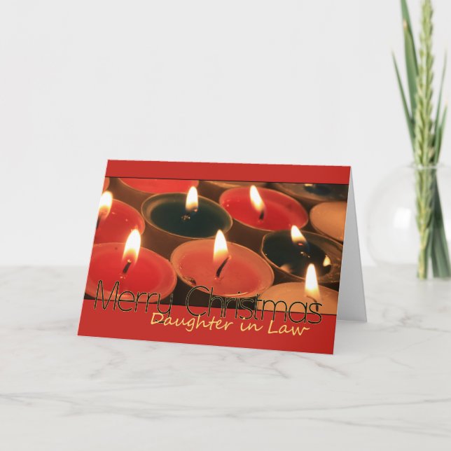 Daughter in Law  Merry Christmas card (Front)