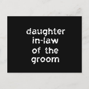 Daughter In-Law of the Groom Postcard