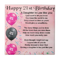 Daughter in Law Poem - 21st Birthday