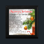 Daughter in Law Poem - Christmas Design Gift Box<br><div class="desc">A great gift for a daughter in law at christmas</div>