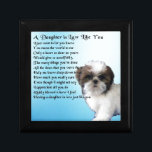 Daughter in Law Poem - Shih-Tzu Design Gift Box<br><div class="desc">A great gift for a daughter in law.</div>
