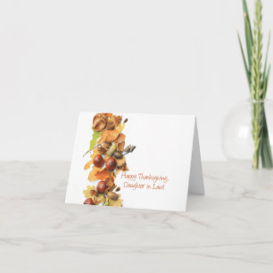 Daughter in Law  Thanksgiving Card