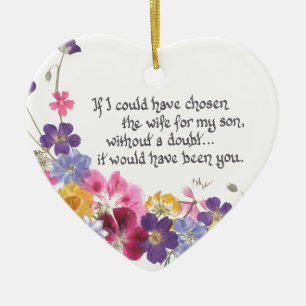 Daughter-inLaw Gifts Ceramic Ornament