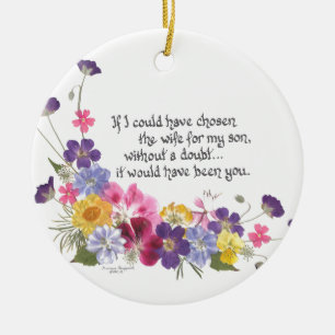 Daughter-inLaw Gifts Ceramic Ornament