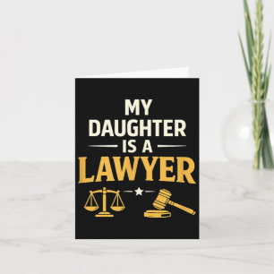 Daughter is a Lawyer Proud Family Law School Card