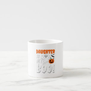 Daughter Is My Boo Halloween Ghost Boo T-Shirt Espresso Cup