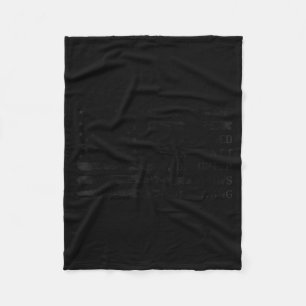 Daughter Knows Everything Black Usa Flag Fathers Fleece Blanket
