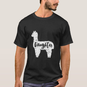 Daughter Llama Cute Alpaca Animal Lover Llama-Love T-Shirt