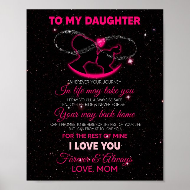 Daughter Lovers | To My Daughter Love Mom Poster (Front)
