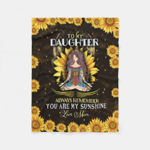 Daughter Lovers   To My Daughter Love Mum Fleece Blanket